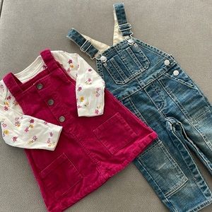 Toddler Girls Overall Bundle